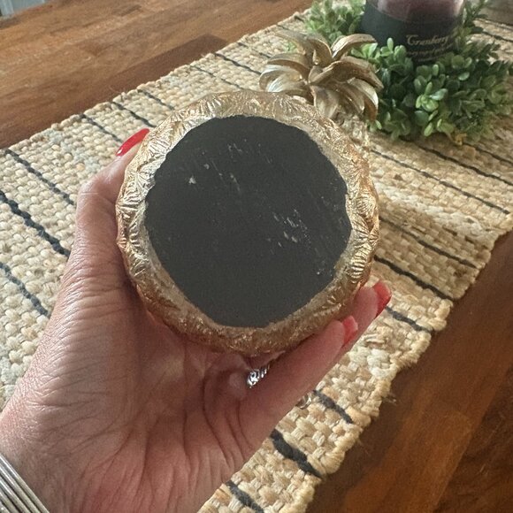 Gold Decorative Pineapple Bookend Table Decor (2) - Picture 7 of 7